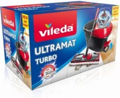 Vileda Ultramat Turbo - Reinigingsysteem - Met Pedaal -Huishoudelijke Benodigdheden 1200x981