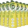 Cif CleanBoost Cream Citroen Schuurmiddel - 8 X 750 Ml - Voordeelverpakking