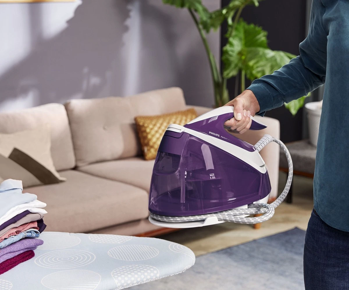 Philips PerfectCare Compact Plus GC7933/30 - Stoomgenerator - Paars 15 Philips PerfectCare Compact Plus GC7933/30 - Stoomgenerator - Paars - Afbeelding 15