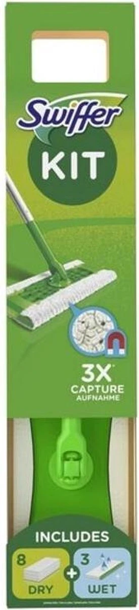 Swiffer Starterskit Vloerwisser Met 8 Stofdoeken En 3 Natte Doeken 7 Swiffer Starterskit Vloerwisser Met 8 Stofdoeken En 3 Natte Doeken - Afbeelding 7