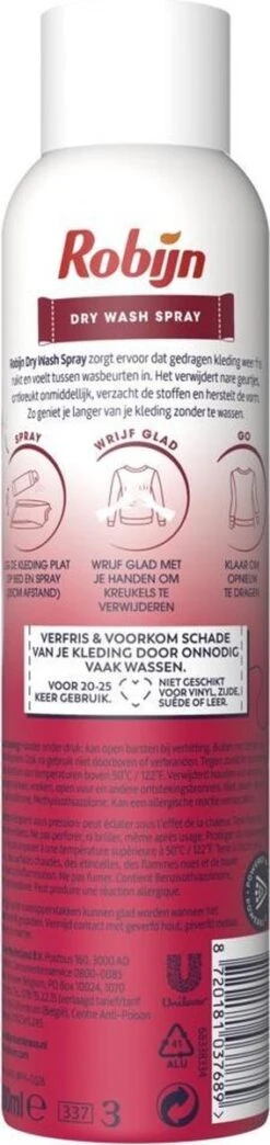 Robijn Pink Sensation Dry Wash Spray 200 Ml -Huishoudelijke Benodigdheden 284x1200 1