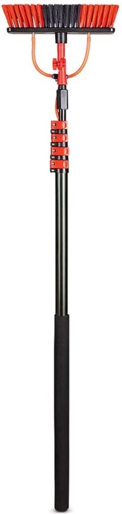 Telescoopsteel Met Borstel 6 Delige Set – Telescoop Met Borstel - Telescoopsteel Ramenwassen – Uitschuifbaar Tot 4,6 Meter - Met Zeepdispenser -Huishoudelijke Benodigdheden 287x1200