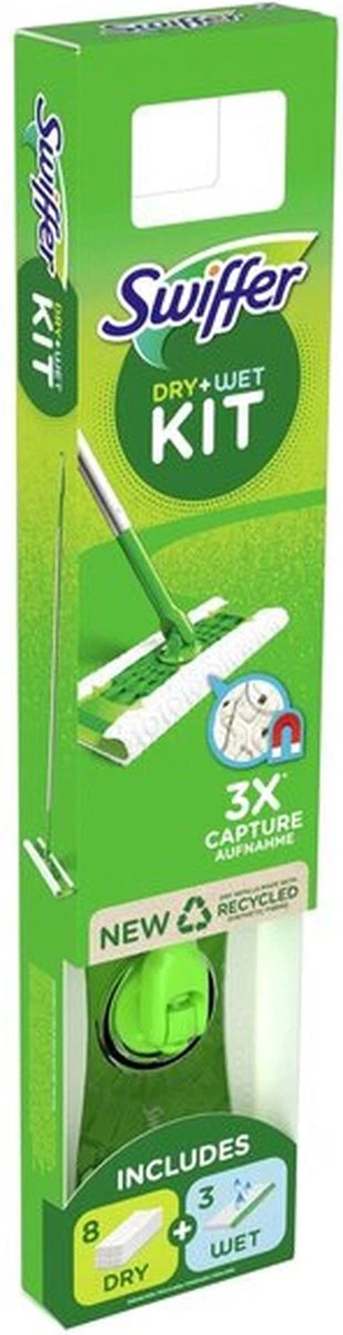 Swiffer Starterskit Vloerwisser Met 8 Stofdoeken En 3 Natte Doeken 6 Swiffer Starterskit Vloerwisser Met 8 Stofdoeken En 3 Natte Doeken - Afbeelding 6