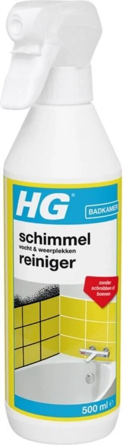 HG Schimmelreiniger - 500ml - De NR 1 Schimmelverwijderaar - Vernietigt De Hardnekkigste Schimmel - Geschikt Voor De Badkamer, Tegel-, Siliconenvoegen, Stucwerk -Huishoudelijke Benodigdheden 331x1200 1