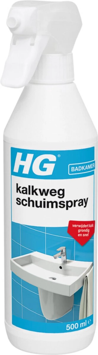 HG Kalkweg Schuimspray - 500ml - 100% Glans - Verwijdert En Voorkomt Kalk - Biologisch Afbreekbaar 1 HG Kalkweg Schuimspray - 500ml - 100% Glans - Verwijdert En Voorkomt Kalk - Biologisch Afbreekbaar