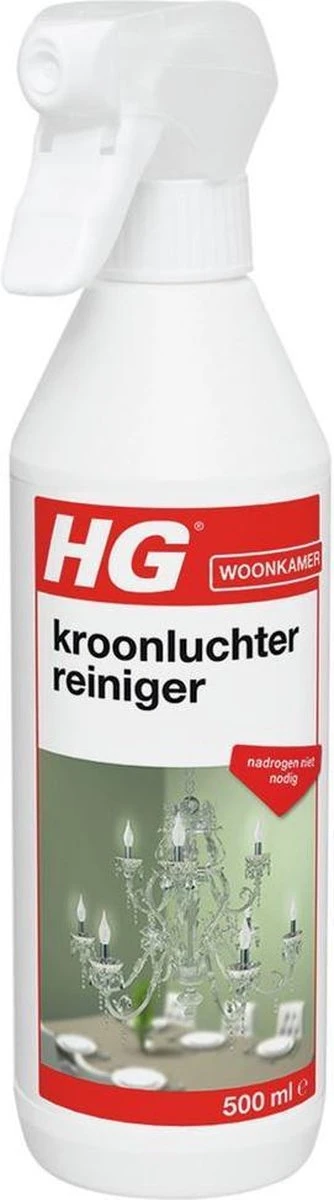 HG Kroonluchter Reiniger - 500ml - Snel Een Vlekkeloos Resultaat 1 HG Kroonluchter Reiniger - 500ml - Snel Een Vlekkeloos Resultaat