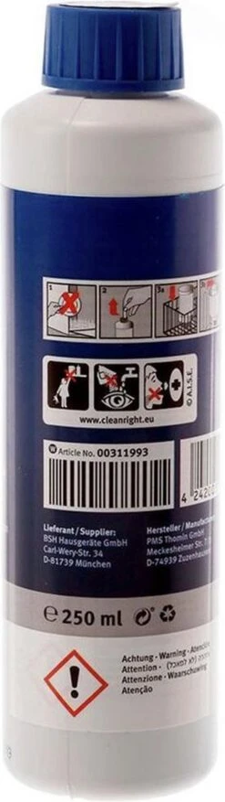 Bosch / Siemens Vaatwasser Reiniger - 250 Ml 6 Bosch / Siemens Vaatwasser Reiniger - 250 Ml -Huishoudelijke Benodigdheden 338x1200 1