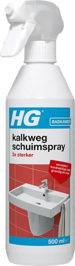 HG Kalkweg Schuimspray 3x Sterker - 500ml - Verwijdert Extreme Kalkresten - 100% Opgelost, 100% Resultaat 12 HG Kalkweg Schuimspray 3x Sterker - 500ml - Verwijdert Extreme Kalkresten - 100% Opgelost, 100% Resultaat -Huishoudelijke Benodigdheden 340x1200 1