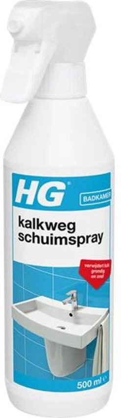 HG Kalkweg Schuimspray - 500ml - 100% Glans - Verwijdert En Voorkomt Kalk - Biologisch Afbreekbaar 19 HG Kalkweg Schuimspray - 500ml - 100% Glans - Verwijdert En Voorkomt Kalk - Biologisch Afbreekbaar -Huishoudelijke Benodigdheden 348x1200 1