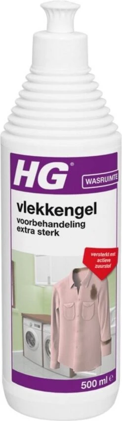 HG Vlekken Voorbehandeling Gel Extra Sterk - 500 Ml - Verwijdert De Allerergste Vlekken = Met Actieve Zuurstof -Huishoudelijke Benodigdheden 349x1200