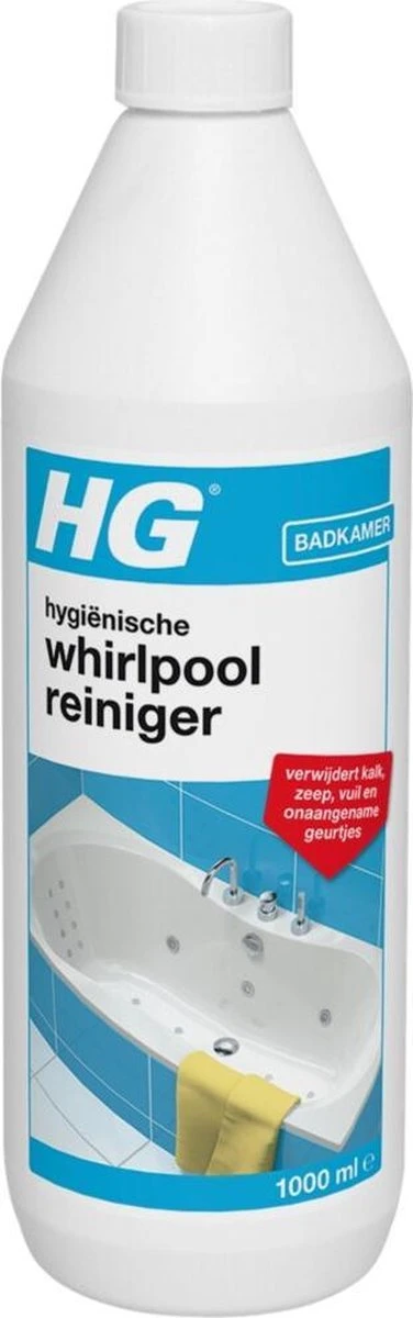 HG Hygiënische Whirlpool Reiniger - 1L - Verwijdert Kalk, Vet, Zeep En Olie - Veilig In Gebruik Voor Whirlpool En Jacuzzi's 1 HG Hygiënische Whirlpool Reiniger - 1L - Verwijdert Kalk, Vet, Zeep En Olie - Veilig In Gebruik Voor Whirlpool En Jacuzzi's