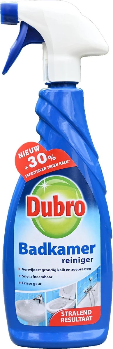 3 X Dubro Badkamer Reiniger - 30% Effectiever Tegen Kalk - Badkamerreiniger - 3 X 650 Ml 2 3 X Dubro Badkamer Reiniger - 30% Effectiever Tegen Kalk - Badkamerreiniger - 3 X 650 Ml - Afbeelding 2
