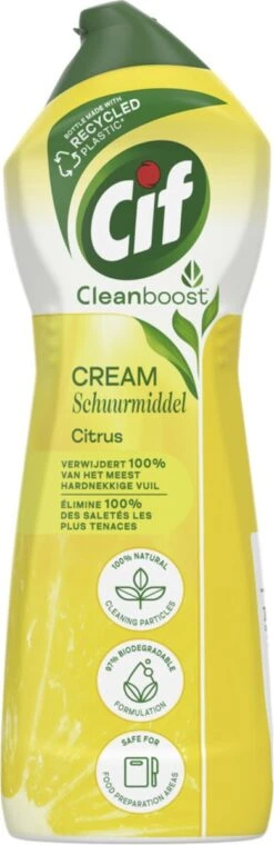 Cif CleanBoost Cream Citroen Schuurmiddel - 8 X 750 Ml - Voordeelverpakking 11 Cif CleanBoost Cream Citroen Schuurmiddel - 8 X 750 Ml - Voordeelverpakking -Huishoudelijke Benodigdheden 390x1200 6