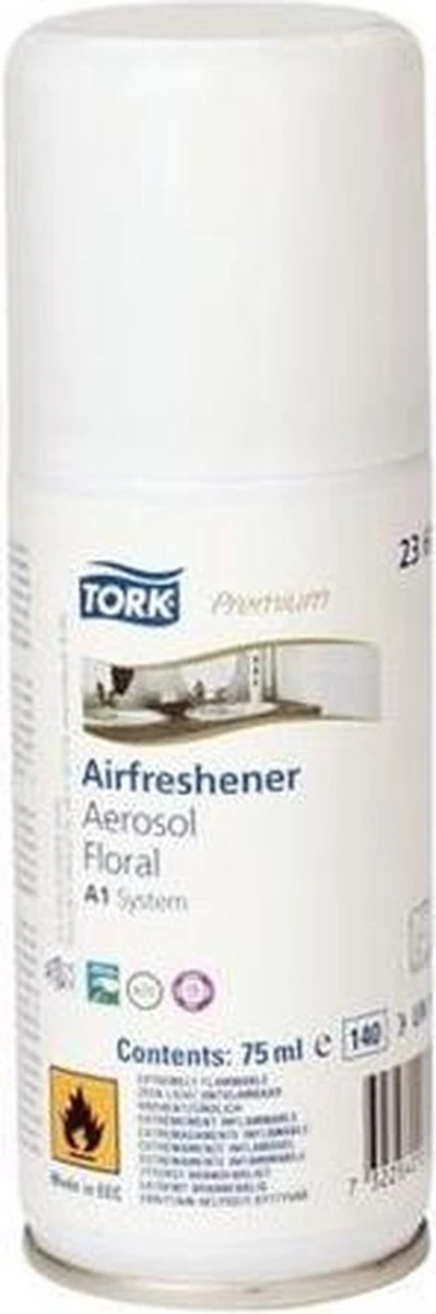 Tork Navulling Voor Luchtverfrisser Bloemen Systeem A1 Flacon Van 75 Ml 4 Tork Navulling Voor Luchtverfrisser Bloemen Systeem A1 Flacon Van 75 Ml - Afbeelding 4
