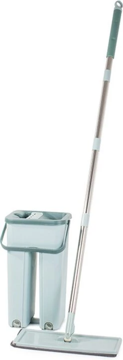 Handy Mop - Dweilsysteem - Vloerwisser - Emmer Met Wringer - Vlakke Dweil Met Een Emmer Met Een Tweekamerpers, Dweil, Emmer, Handy Mop - Dweilsysteem - Vloerwisser - Emmer Met Wringer - -Huishoudelijke Benodigdheden 411x1200