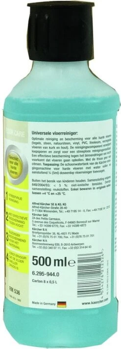 Kärcher Vloerreinigingsmiddel UNIVERSEEL - RM 536 - 500ml 12 Kärcher Vloerreinigingsmiddel UNIVERSEEL - RM 536 - 500ml -Huishoudelijke Benodigdheden 417x1200