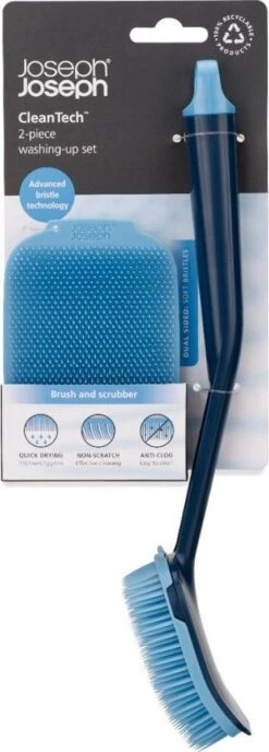 Joseph Joseph CleanTech Afwasborstel En Schrobber Set - Kunststof -Huishoudelijke Benodigdheden 431x1200