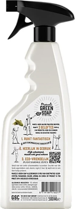 Marcel's Green Soap Allesreiniger Spray - Sandelhout & Kardemom - 500ML -Huishoudelijke Benodigdheden 433x1200 7