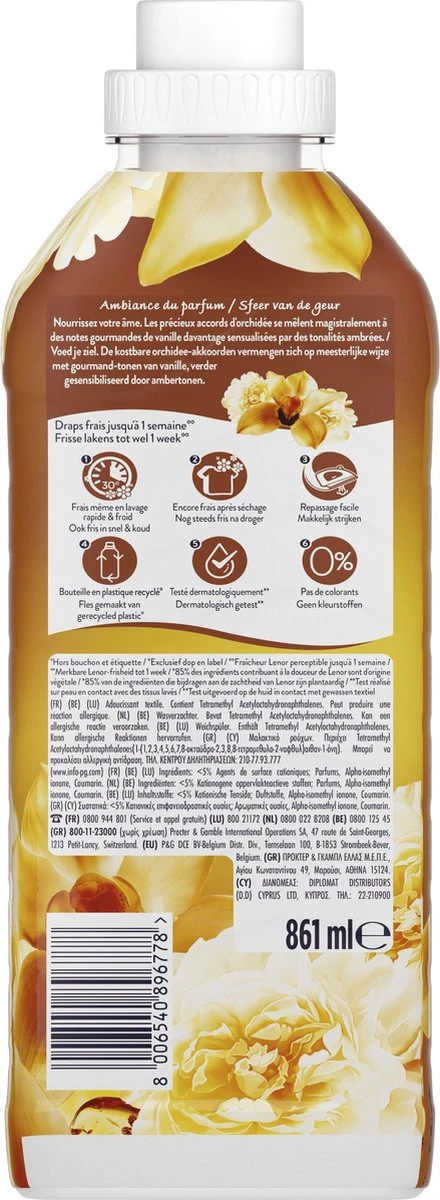Lenor - Amber & Orchidee - Wasverzachter - 12 X 41 Wasbeurten Voordeelverpakking 2 Lenor - Amber & Orchidee - Wasverzachter - 12 X 41 Wasbeurten Voordeelverpakking - Afbeelding 2