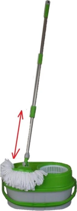 BensonClean Spin Mop - Inclusief Emmer -Huishoudelijke Benodigdheden 441x1200 1
