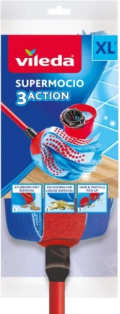 Vileda Super Mocio 3D Mop En Steel 23 Vileda Super Mocio 3D Mop En Steel -Huishoudelijke Benodigdheden 458x1200 2