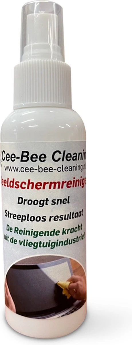 Beeldschermreiniger Met Glasdoek | Droogt Snel En Streeploos | Sprayflacon 100ml 2 Beeldschermreiniger Met Glasdoek | Droogt Snel En Streeploos | Sprayflacon 100ml - Afbeelding 2
