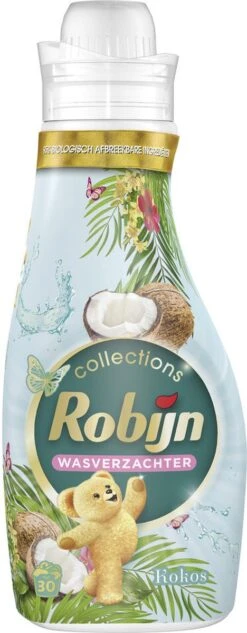 Robijn Collections Kokos Wasverzachter - 8 X 30 Wasbeurten - Voordeelverpakking -Huishoudelijke Benodigdheden 468x1200