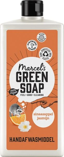 Marcel's Green Soap Afwasmiddel Sinaasappel & Jasmijn - 500 Ml -Huishoudelijke Benodigdheden 491x1200 2