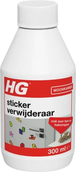 HG Stickerverwijderaar - 300ml - Eenvoudig In Gebruik - 100% Lijmrestenverwijdering -Huishoudelijke Benodigdheden 531x1200 1