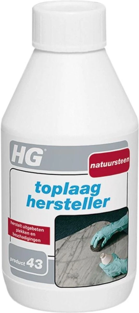 HG Natuursteen Toplaag Hersteller - 250 Ml - Herstelt Beschadigingen - Voor Marmer En Alle Andere Kalkhoudende Natuursteensoort 1 HG Natuursteen Toplaag Hersteller - 250 Ml - Herstelt Beschadigingen - Voor Marmer En Alle Andere Kalkhoudende Natuursteensoort