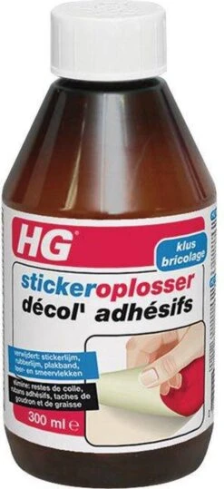 HG Stickerverwijderaar - 300ml - Eenvoudig In Gebruik - 100% Lijmrestenverwijdering -Huishoudelijke Benodigdheden 550x1200 1