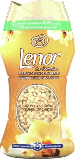 Lenor Geurbooster Gouden Orchidee - Geurparels - 6x11 Wasbeurten - Voordeelverpakking -Huishoudelijke Benodigdheden 569x1200 3