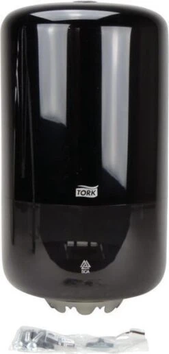 Tork Mini Centerfeed Poetspapier Dispenser Kunststof Zwart M1 -Huishoudelijke Benodigdheden 574x1200 3