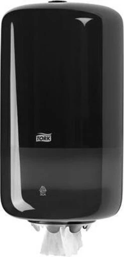 Tork Mini Centerfeed Poetspapier Dispenser Kunststof Zwart M1 -Huishoudelijke Benodigdheden 580x1200 1