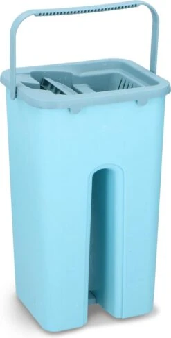 Alpina Platte Mop Met Emmer - Incl. 2 Microvezeldoeken - Voor Harde Vloeren - 360° Draaibaar 24 Alpina Platte Mop Met Emmer - Incl. 2 Microvezeldoeken - Voor Harde Vloeren - 360° Draaibaar -Huishoudelijke Benodigdheden 607x1200