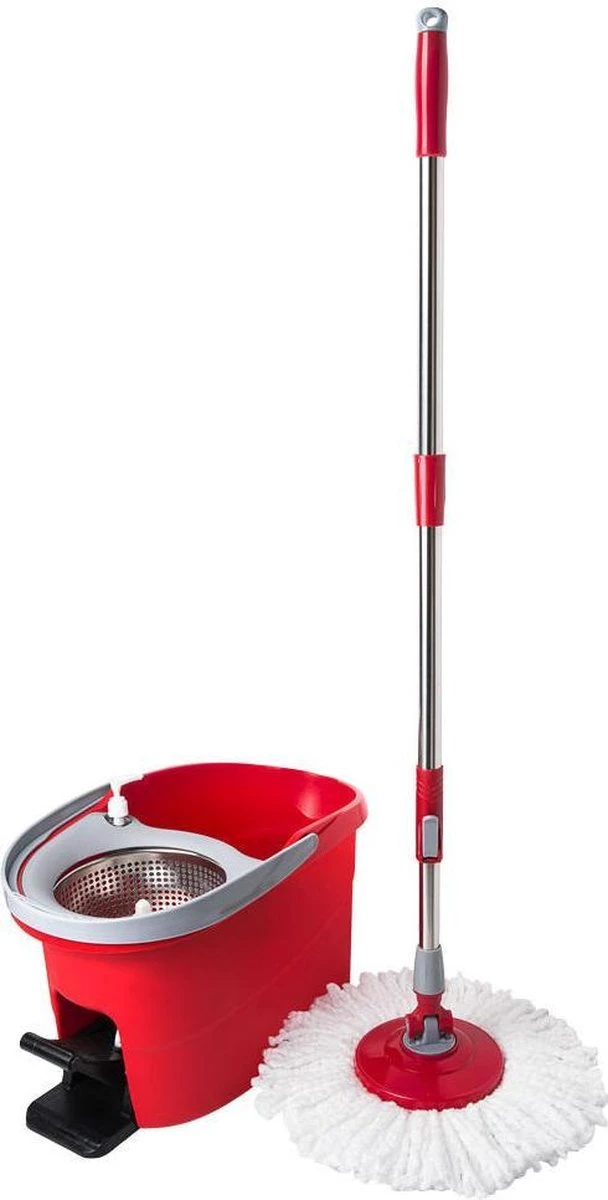 Merkloos Decopatent® Vloermopsysteem Met Emmer En Pedaal - Mop Set - Schoonmaken Van Vloer - Vloermop Dweil Met Dweilemmer En Lange Steel 5 Merkloos Decopatent® Vloermopsysteem Met Emmer En Pedaal - Mop Set - Schoonmaken Van Vloer - Vloermop Dweil Met Dweilemmer En Lange Steel - Afbeelding 5