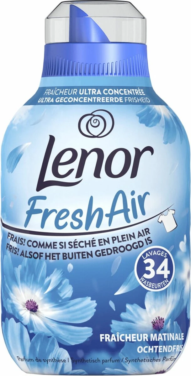 Lenor Wasverzachter Fresh Air Ochtendfris 476 Ml 2 Lenor Wasverzachter Fresh Air Ochtendfris 476 Ml - Afbeelding 2