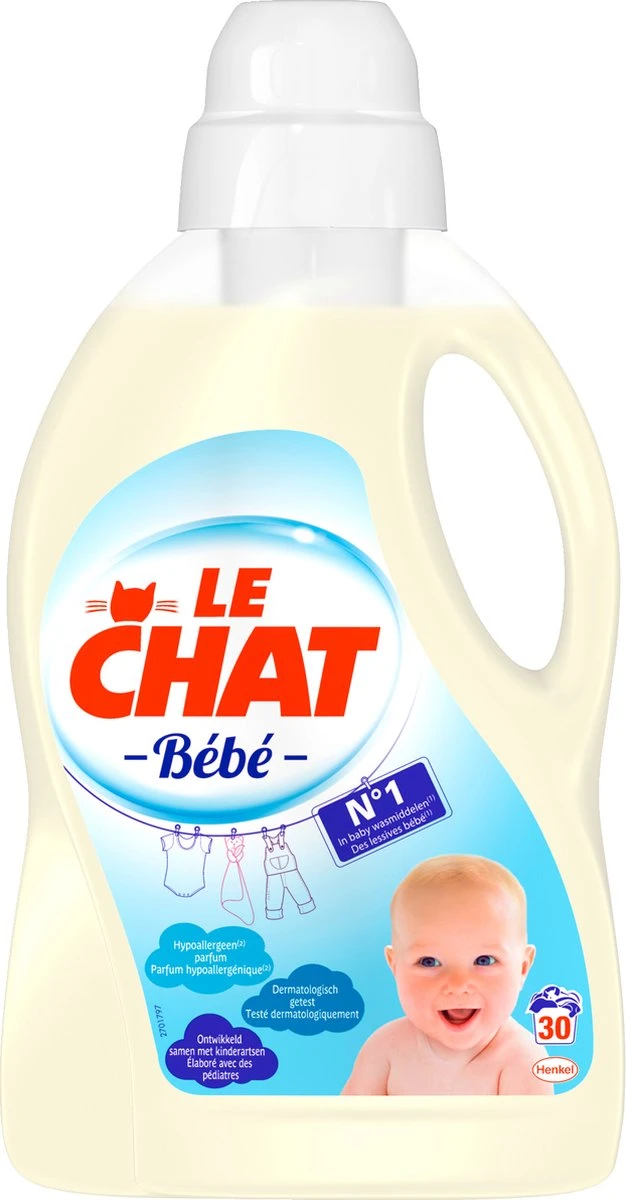 Le Chat Baby Gel - Vloeibaar Wasmiddel - 30 Wasbeurten 4 Le Chat Baby Gel - Vloeibaar Wasmiddel - 30 Wasbeurten - Afbeelding 4