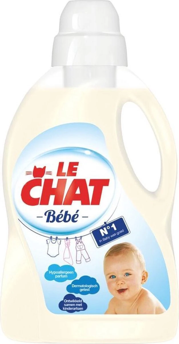 Le Chat Baby Gel - Vloeibaar Wasmiddel - 30 Wasbeurten 3 Le Chat Baby Gel - Vloeibaar Wasmiddel - 30 Wasbeurten - Afbeelding 3