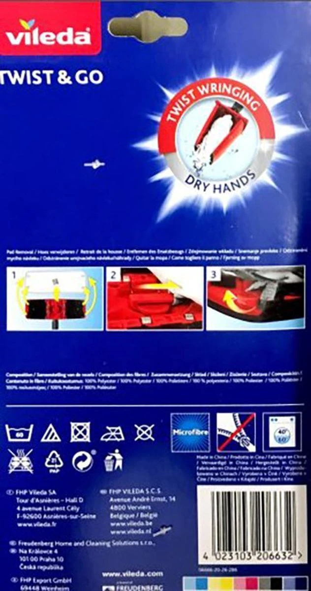 Vileda Twist & Go Doek - Navulling 2 Vileda Twist & Go Doek - Navulling - Afbeelding 2