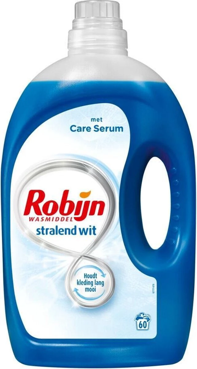 Robijn Wit Vloeibaar Wasmiddel 3L - 60 Wasbeurten - Voordeelverpakking 1 Robijn Wit Vloeibaar Wasmiddel 3L - 60 Wasbeurten - Voordeelverpakking