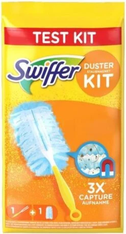 Swiffer Stof Magneet Starter Kit (handle + 1 Linnen) 5 Swiffer Stof Magneet Starter Kit (handle + 1 Linnen) -Huishoudelijke Benodigdheden 650x1200