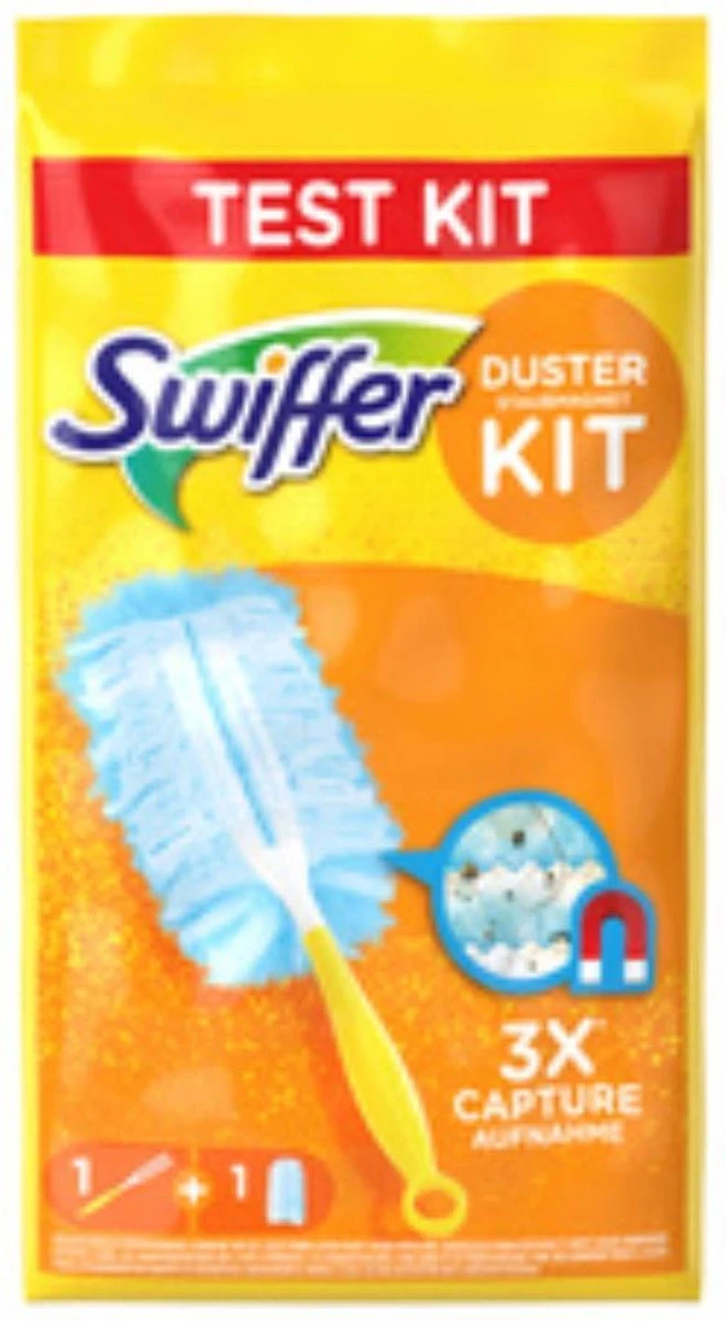 Swiffer Stof Magneet Starter Kit (handle + 1 Linnen) 1 Swiffer Stof Magneet Starter Kit (handle + 1 Linnen)