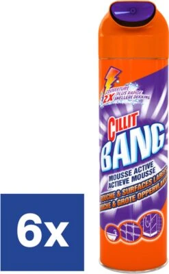 Cillit Bang Actieve Mousse Douche & Zeepresten Reiniger - 6 X 600 Ml
