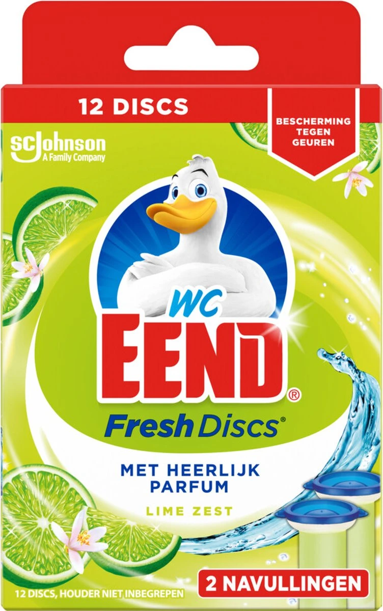 WC Eend Fresh Discs Navul Duo Lime 72 Ml 5 WC Eend Fresh Discs Navul Duo Lime 72 Ml - Afbeelding 5