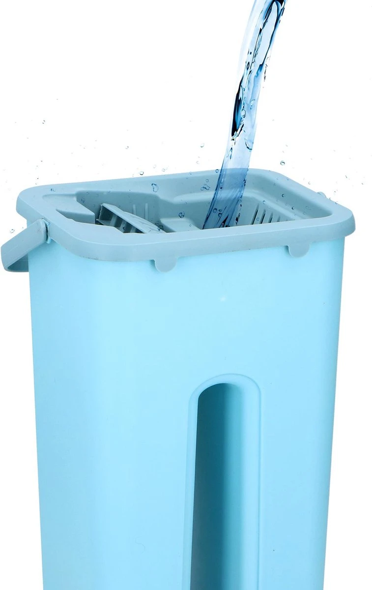 Alpina Platte Mop Met Emmer - Incl. 2 Microvezeldoeken - Voor Harde Vloeren - 360° Draaibaar 18 Alpina Platte Mop Met Emmer - Incl. 2 Microvezeldoeken - Voor Harde Vloeren - 360° Draaibaar - Afbeelding 18