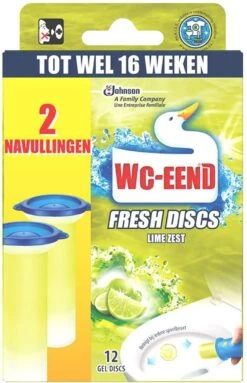 WC Eend Fresh Discs Navul Duo Lime 72 Ml 12 WC Eend Fresh Discs Navul Duo Lime 72 Ml -Huishoudelijke Benodigdheden 773x1200 6
