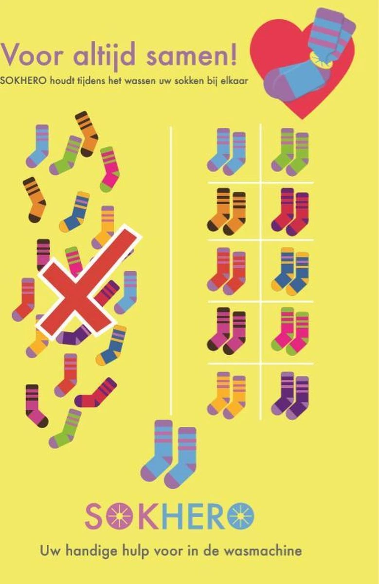 Sokhero - Sokken Waszak Cadeau - Wassen Sok Organiser - Wasmachine Sock Clips Wasnet - Ideale Praktische Knijpers Waslijn - Drogen Huishouden Wasknijpers - (15 Stuks 5 Kleuren Voor Sokken) 6 Sokhero - Sokken Waszak Cadeau - Wassen Sok Organiser - Wasmachine Sock Clips Wasnet - Ideale Praktische Knijpers Waslijn - Drogen Huishouden Wasknijpers - (15 Stuks 5 Kleuren Voor Sokken) - Afbeelding 6