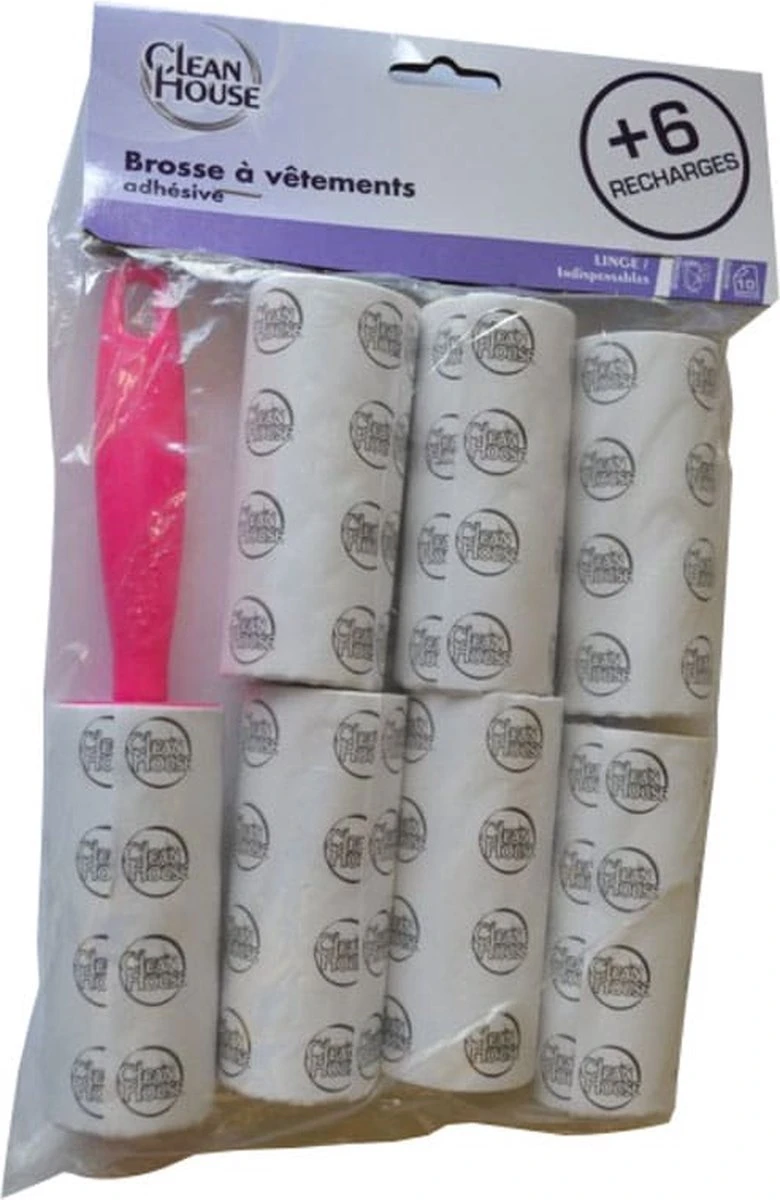 Kleefroller Voordeelverpakking 1 Roller + 6 Extra Navul Rollers - Kattenroller - Haarroller - Haarverwijderaar 4 Kleefroller Voordeelverpakking 1 Roller + 6 Extra Navul Rollers - Kattenroller - Haarroller - Haarverwijderaar - Afbeelding 4