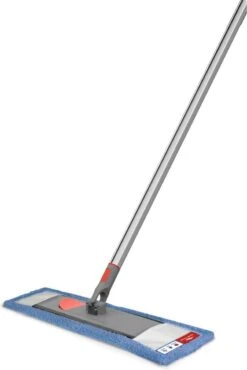 Nordic Stream Vloerwisser - Microvezel Dweil Met Steel - Quick Click Systeem - Douche - Badkamer - 46cm Wisbreedte